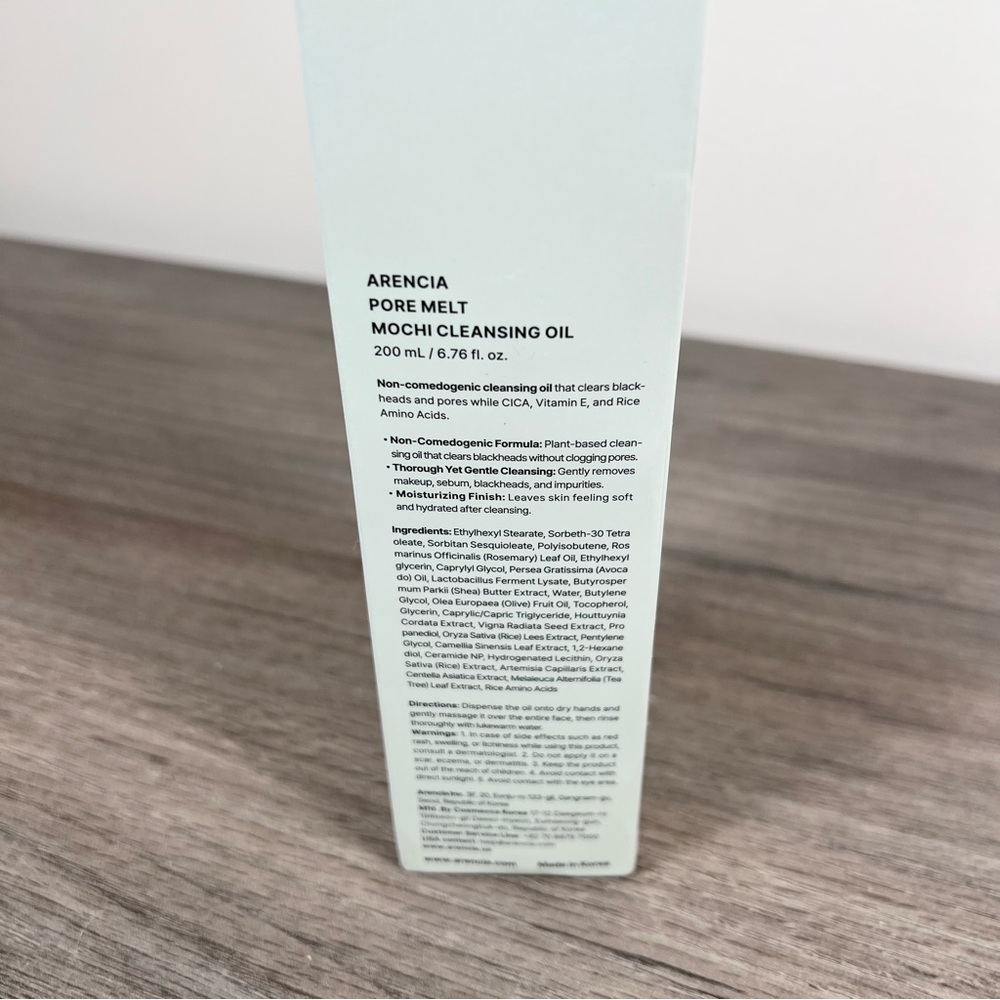 Korean Skincare Arencia Pore Melt Mochi Cleansing Oil - Picture 3 of 13